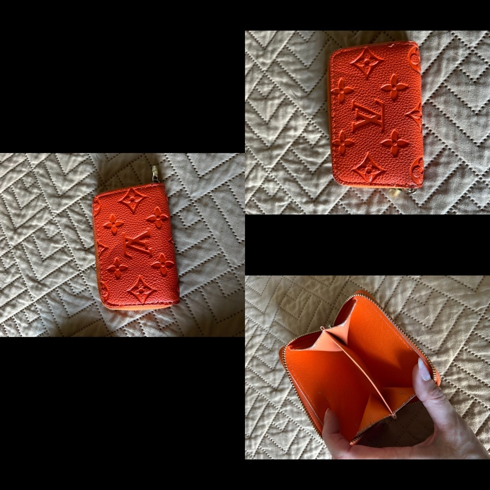 LV Neon orange change holder